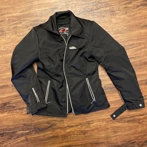Black street bike jacket